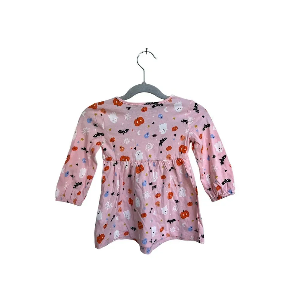 Old Navy‎ Girls Pink Halloween Long Sleeve Play Dress Size 12-18 months NWT